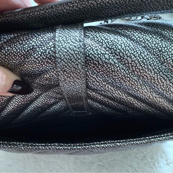 Saint Laurent Classic College Bag Matelasse Chevron Leather Medium Authentic - Picture 6 of 16